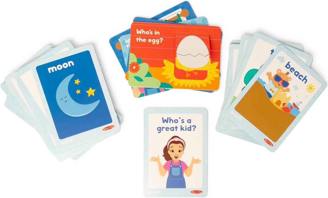 Melissa & Doug Ms. Rachel First Words Textured Sensory Flashcards Preschool Learning Toy for Boys, Girls - FSC Certified