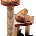 ibasenice 1set Miniature Cat Scratching Post Realistic Cat Tree Model for Dollhouse Decor for Mini House Scenes