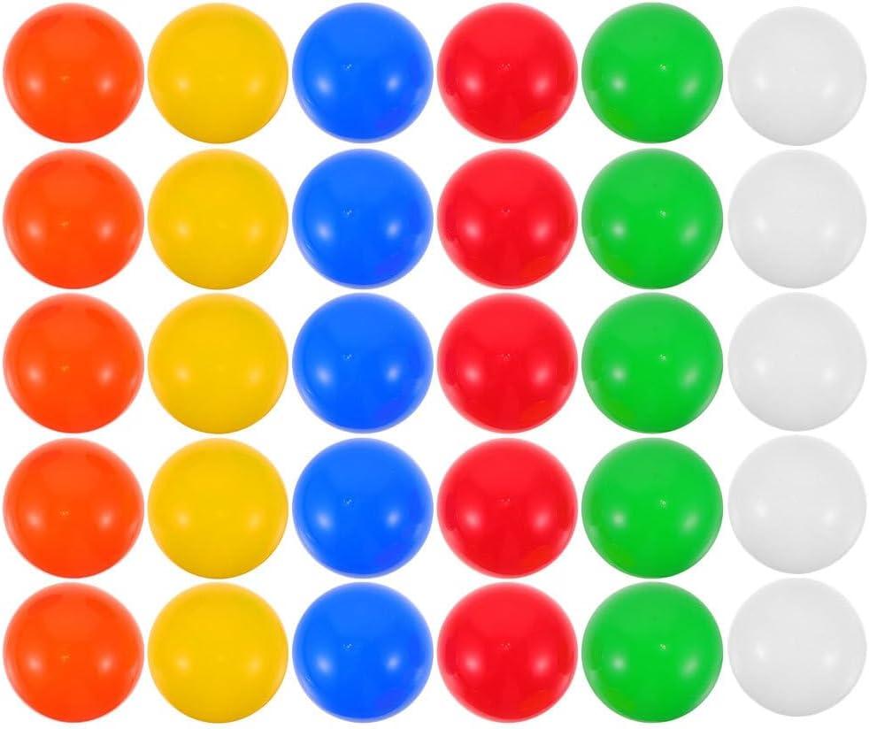 Amosfun 30pcs Openable Raffles Balls - 1.57 Inch PVC Spheres Assortment for Party Games, Raffles and Events, Easy to Open and Reuse