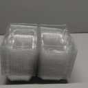 80 Pack Clear Hinged Food Containers 7.2 4.9 2.6 Inch Plastic Cookie Containers Hinged Clamshell Takeout Boxes Disposable Loaf Cake Boxes for Salads Hamburger Fruit Dessert Sandwiches