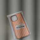 Magnetic for iPhone 15 Pro Max Case Cute Stripes Phone Case, Shockproof Slim TPU and Hard PC Protective Phone Cover Compatible with MagSafe Designed for Women Girls, Orange