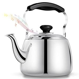 Tea Kettle, Stainless Steel Stovetop Whistling Tea Kettles 2L, Mirror Polished Food Grade Stainless Steel Tea Kettle Stovetop