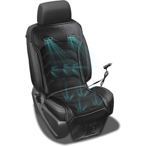 Car Cooling Seat Cushion Cover - 12V Air Ventilated Cooling Seat Cover for Car, Ventilate Breathable Home and Office, Back Comfort, Air Flow Perfect for Intense Summer, Universal Fit, Zento Deals