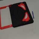 Compatible with Apple iPad 10.2 7th 8th 9th(2019/2020/2021) Tablet CaseLightweight Shockproof Rugged Protective Cover with Kickstand for Kids Children Boys Babies Black Red