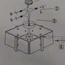 Black Semi Flush Mount Ceiling Light 4-Light Glass Light Fixtures Ceiling Mount,14.96" Modern Farmhouse Light Fixture for Foyer, Hallway, Entryway, Dining Room, Kitchen, Bedroom, Porch