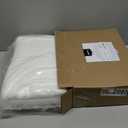 Amazon basics 2 piece Lightweight quick-dry oversize bath towel, 100% cotton, White, 62" x 30"