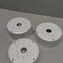 Universal Bullet Security Camera Junction Box Mount Bracket Plastic Rainproof Junction Box Mount Bracket for IP Camera Electric Enclosure, Indoor/Outdoor Wall Cable Junction Base Boxes (3 Pack)