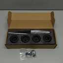 MOWOK Fit For YAMAHA R3 YZF-R3 YZFR3 2015-2024 2025 Motorcycle Accessories Frame sliders Front Rear Wheel Axle Fork Slider Crash Protector Protection (Black)