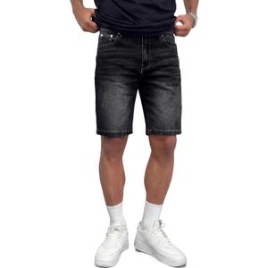 JMIERR 2026 Mens Skinny Denim Shorts 4 Way Stretch Casual Comfy Slim Fit Summer Jean Shorts 34