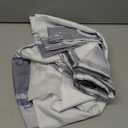 No Hook Shower Curtain and Liner Set, Grey and White Striped Hotel Shower Curtains for Bathroom, Minimalist Waterproof Bathroom Curtain Sets with Snap in Liner Mesh Top Window, 71x74 Inch