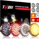 1157 Front Rear LED Turn Signals 2 Inch Bullet Motorcycle Turn Lights Indicator with Smoke Lens Compatible for Motorcycles Harley Dyna Softail Touring Street Glide Road King 1986-2024