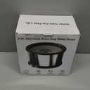 6.5L Dog Water Bowl No Spill 1.6 Gallon Stainless Steel Water Bowl for Dogs 220oz Large Capacity No Splash Slow Drinking Feeder with Anti-Slip Mat for Messy Drinkers