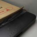 BestOffice Outdoor 34" Folding Card Table Plastic Table Portable Square Height Dining Table Perfect for Picnics,Parties,Party and Camping, Black