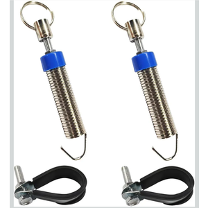 2PCS Car Trunk Lid Metal Spring, Adjustable Automatic Lifting Spring Device, Stainless Steel Car Trunk Boot Lid Opening Tool, Lifting Opening Accessory Universal for Remote-Controlled Auto Lids