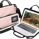 Laptop Case Hard Shell Laptop Bag for Men Women with Shoulder Strap, Size: 14.1-15.6 inch laptop case, Color: Pink