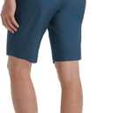 M MAELREG Golf Shorts Men Print Quick Dry 9" Stretch Lightweight Water-Resistant Flex Flat Front Fashion Mens Shorts Casual (Dark Blue Interlacing)