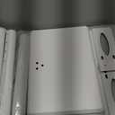 AX WABER Floor TV Stand with Power Outlet& Shelf, Universal TV Stand Mount for 27-65 inch TV up to 88lbs, 70 Degree Swivel 9 Level Height Adjustable with Tempered Glass Base for Bedroom, Office White