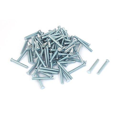 Aexit M4x30mm Zinc Power Fastening Tool Parts & Accessories Plated Flush Head Self Clinching Threaded Studs Nailer Replacement Parts Fastener 100pcs