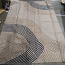 Syalife Easy Jute Rug, Washable 6x9 Area Rug for Living Room Modern Farmhouse