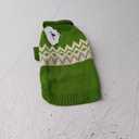 Queenmore Warm Dog Sweater, Soft Pet Knitwear, Knitted Pullover, Winter Pet Clothes for Small Medium Dogs Cats (Green)