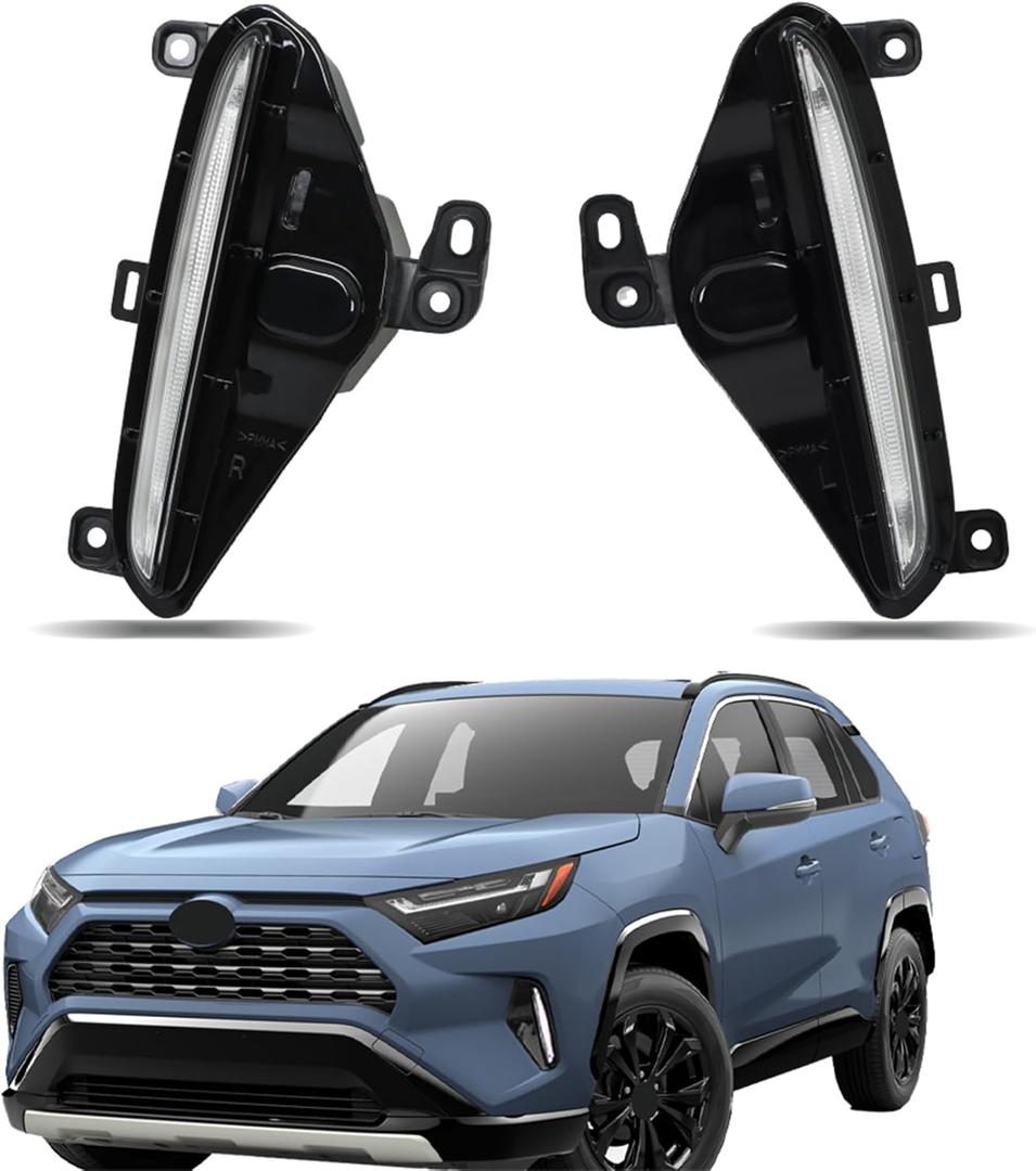 Labwork Left Driver and Right Passenger Sides Pair Fog Lights Replacement for Hybrid Toyota RAV4 2021-2023 Fog Lights Driving Lamps TO2563108 8144042020