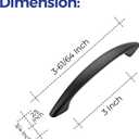 Ravinte 30 Pack 3 Inch Cabinet Handles Matte Black Cabinet Pulls Black Drawer Pulls Kitchen Hardware Kitchen Handles for Cabinets Cupboard Handles Drawer Handles