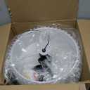 Bargeni Semi Flush Mount Ceiling Light,12.5 inch Ceiling Light Fixture,Black Flush Mount Light Fixture with Pleated Fabric Drum Shade,Light Fixtures Ceiling Mount for Bedroom,Living Room,Hallway