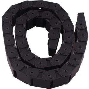 1M 18 x 25mm Plastic Open One Side Type CNC Machine Tool Cable Drag Chain Wire Carrier Black (18mm x 25mm)