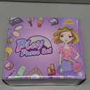 Little Girl Purse Accessories, My First Purse Set - Play Makeup Princess Plush Diary Unicorn Eye Mask Wallet Phone Pretend Credit Cards Kids Pretend Play Christmas Toy Gift for Girl Age 3+