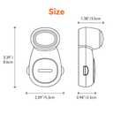 SAFELON 4 PCS Baby Safety Automatic Door Stopper, Automatic Door Finger Guards for Kids, Automatic Anti-Pinch Door Stopper, No Drilling& Tools, Easy to Install and Use