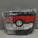Pokemon Backpack for Kids Teens Boys Girls Pikachu Anime Bookbag Daypack Bag School Sports Gifts for Kids (Black/Red)