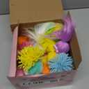 24 Pack Valentines Day Gifts Plush Toys Monster Keychain for Kids with Valentines Cards for Kids Classroom Exchange School Prize Exchange Party Favors Stuffed Toys