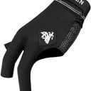 KONLLEN Billiards Gloves for Left Hand/Right Hand L Pool Gloves Professional Non-Slip Adjustable Breathable Snooker Gloves Popular Sizes for Men & Women