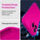 FireNova Designed for iPhone 14 Pro Max Case, Silicone Upgraded [Camera Protection] Case, Soft Anti-Scratch Microfiber Lining Inside, 6.7 inch, Hot Pink