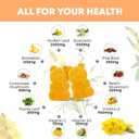 Mullein Gummies for Clear Lungs, 10 in 1 Mullein Leaf Extract for Lungs, Mullein Quercetin Gummies for Lung Cleanse, Respiratory, Immunity, Mango Flavor, 120 Count