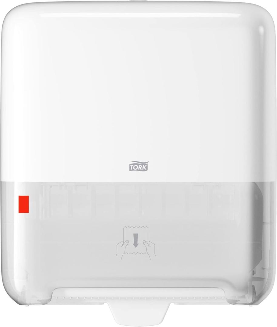 Tork Matic Paper Towel Dispenser, White, H1, One-at-a-Time Dispensing, Elevation Range, 5510202, 13.2 inches x 14.7 inches