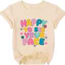 Kindergarten Shirt for Girls Boys First Day of School Tshirt Cute Little Kids Back to School Tee Tops (Pink)