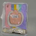 BATYUE Case for iPad 6th Generation 9.7 inch 2018, iPad 5th Gen 2017, iPad Air 2/ iPad Pro 9.7'',Shockproof Protective Cover with Pencil Holder &Rotating Bracket &Shoulder Strap (Colourful Pink) (A1-Ring Kickstand(Colorful Pink))