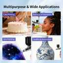 JODSONE Airbrush Kit Rechargeable with Spray Compressor 3 Air Pressure Adjustment Cordless Air Brush for Nail Art Makeup Cake Decorating and Model Painting Black