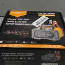 NEXPEAK NC202 10-Amp Battery Charger, 12V 24V LiFePO4 Lead Acid Portable Car Battery Charger 8-Stage Trickle Charger Smart Battery Maintainer w/Temp Compensation for Car Truck Motorcycle Lawn Mower