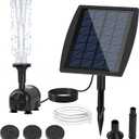 DDcafor Solar Fountain Pump for Bird Bath Solar Water Fountain 2.5W Bird Bath Water Pump Solar Powered Fountain Pump for Small Pond Garden Water Feature