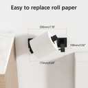 FEILERN Toilet Paper Holder, 2 Pack Wall Mounted Post Pivoting Square Tissue Holders Roll Holder Hangers for Bathroom, Commercial Toilet Paper Dispenser, Matte Black