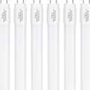 Type B F17T8/CW LED Replacement Bulbs, 24 Inch, 9 Watt, 4100K Cool White, T8 2FT LED Replacement Fluorescent, Double-End Powered, G13, 6 Pack