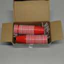 Hiboom 2 Pack 13 FT 20 LED Cups String Lights, Mini Shot Cups Fairy Light Decoration, Battery Operated Party LED Novelty Cup Decor for College Graduation Party Supplies Home (Red)