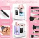 3 IN 1 Electric Makeup Brush Cleaner & Dryer Machine with Automatic Cleaning and Drying Functions, Portable USB Design with Smart Touch Controls for Makeup Brushes, Perfect Gift for Makeup Lovers