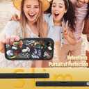 KANGHAR Black Case for iPhone Air Case, Cute Mushroom Art Design Soft TPU Shockproof Protective for Women Girl Summer Phone Cover