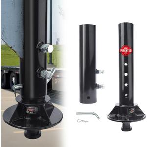 Fifth Wheel to Gooseneck Adapter with Reinforced Structure, Includes an Outer Tube, Fit for Trailer,Tractor, Semi-Tractor Campers,4" Round Tube, 2" Kingpin,Gooseneck Adapter Attaches to 5th Wheel