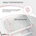 Lazy Susan for Refrigerator - 360 Turntable Refrigerator Organizer and Storage Tray for Fridge, Cabinet & Pantry - Rectangle Lazy Susan (16.5"x11.5"x1.5")