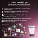Philips Hue Smart LED A19 Bulb, Warm White Light 2700K, E26 Base, 10.5W, 1100 Lumens, Dimmable, Works with Alexa, Google Assistant, and Apple Home, 2 Pack