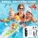 Remote Control Boat for Kids 6-12: Rc Speedboat Toy with Led Lights - Smart Water Sensor Auto On/Off, Dual Modes 2.4ghz Remote Boat for Pool Lake Bath Fun - Gift for Kids Ages 6-12+Green